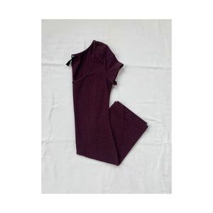 Short Sleeve Maroon Body Con Dress